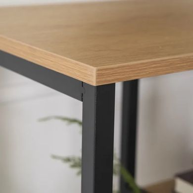 Стелаж MEBEL ELITE TIM Золотий дуб / Чорний фотографія