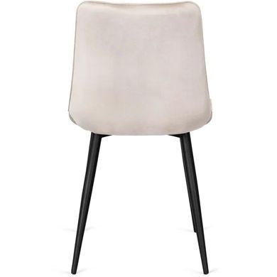 Стілець оксамитовий MEBEL ELITE GOMEZ Velvet, Бежевий фотографія