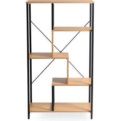 Стелаж MEBEL ELITE TIM Золотий дуб / Чорний фотографія