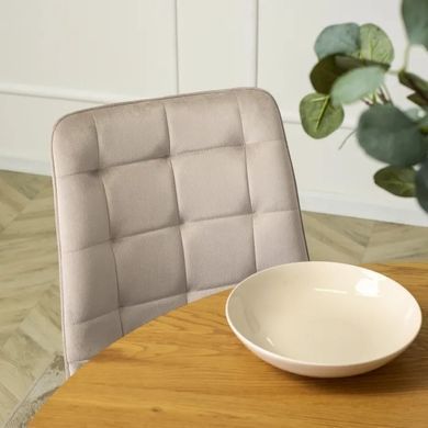 Стілець оксамитовий MEBEL ELITE GOMEZ Velvet, Бежевий фотографія