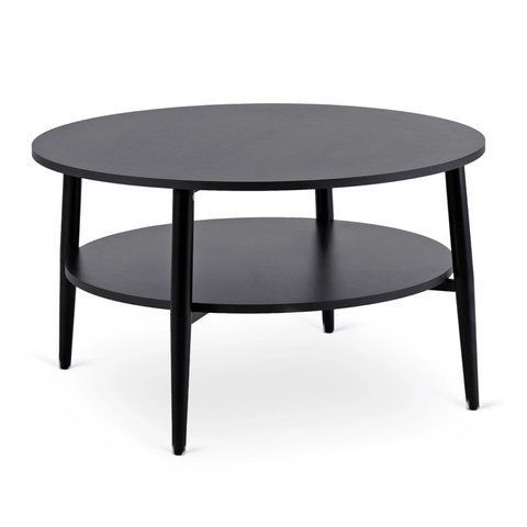 Журнальний столик MEBEL ELITE PAULO MAX 80x80 Чорний фотографія