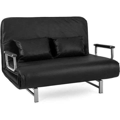 Диван раскладной MEBEL ELITE DARK 2 ткань Черный фотография