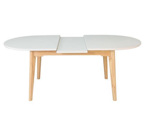 Стол ALBERTO CERAMIC Intarsio 160(200)*90 бежевый мат/дерево фотография