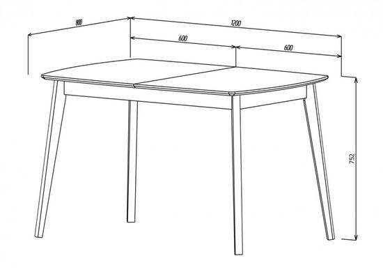 Стіл розкладний EXEN II Intarsio 120(160)x80 Білий фотографія
