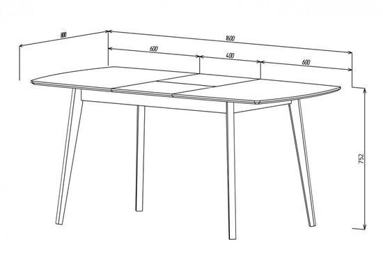 Стіл розкладний EXEN II Intarsio 120(160)x80 Білий фотографія