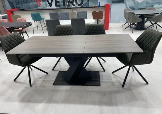 Стіл розкладний TML-680 VETRO 160(200)x90 Попільний Дуб фотографія