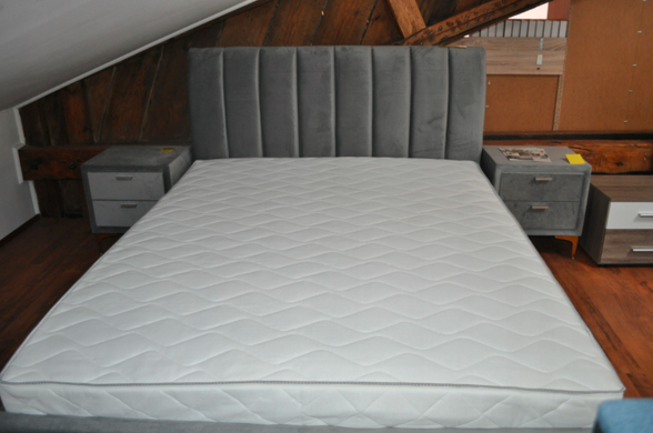 Кровать MIRAGE Velvet Signal 160х200 Серый фотография