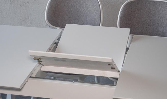 Стол раскладной МИЛАН Prestol 118/156x80 Белый фотография
