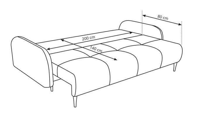 Диван розкладний CLOUD Pik Elma 05 на ніжках Perfect Home Польща фотографія