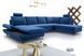 Диван угловой раскладной LOFT III на ножках Perfect Home Польша Синий