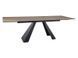 Стол Обеденный SALVADORE CERAMIC BRĄZ SABBIA 160(240)X90 Signal Свет Коричневый Мат / Черный Мат фотография