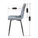 Стілець оксамитовий MEBEL ELITE ROBIN Velvet Сірий