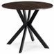 Стол MEBEL ELITE LAUREN 80X80 Орех/черный