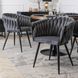 Стул бархатный MEBEL ELITE ELENA Velvet Серый
