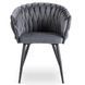 Стул бархатный MEBEL ELITE ELENA Velvet Серый