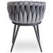 Стул бархатный MEBEL ELITE ELENA Velvet Серый
