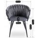 Стул бархатный MEBEL ELITE ELENA Velvet Серый