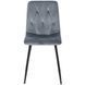 Стілець оксамитовий MEBEL ELITE ROBIN Velvet Сірий