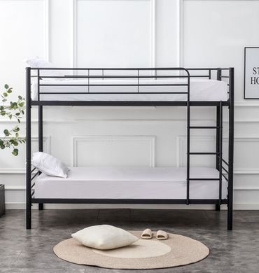 Кровать BUNKY Двухэтажная Halmar 90х200 Черный фотография