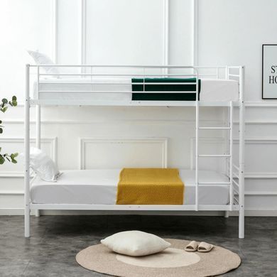 Двухъярусная кровать 90x200 см MEBEL ELITE RODEZ белый фотография