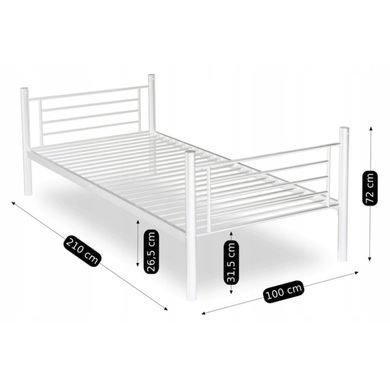 Двухъярусная кровать 90x200 см MEBEL ELITE RODEZ белый фотография
