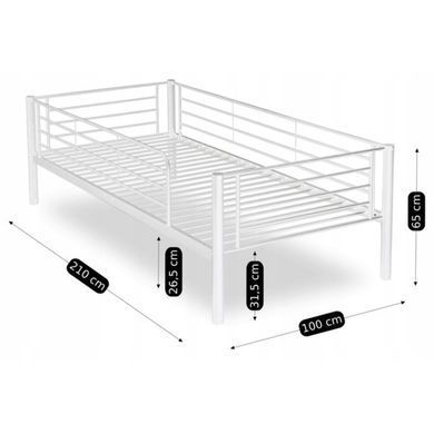 Двухъярусная кровать 90x200 см MEBEL ELITE RODEZ белый фотография