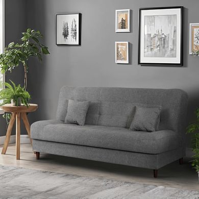 Диван розкладний MEBEL ELITE NEPAL 187 см Сірий фотографія