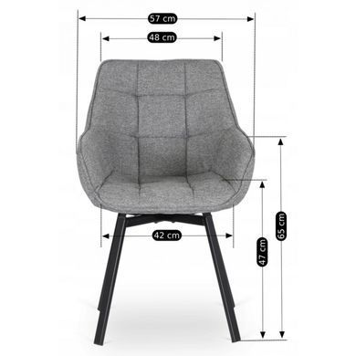 Стул поворотный MEBEL ELITE LUNA 2 Серый фотография