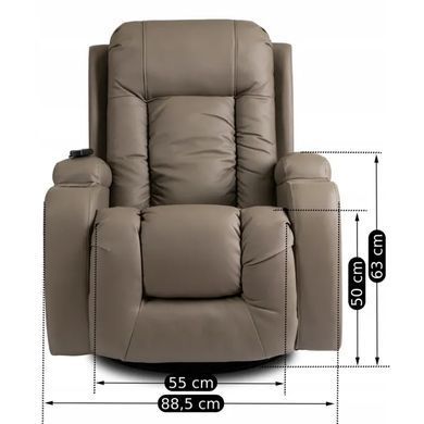 Масажне крісло MEBEL ELITE BOX екошкіра Сірий фотографія