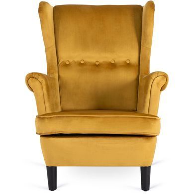 Крісло м'яке оксамитове MEBEL ELITE KLARIS 2 Velvet Гірчичий фотографія