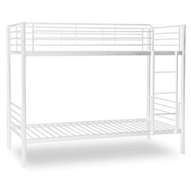 Двухъярусная кровать 90x200 см MEBEL ELITE RODEZ белый фотография