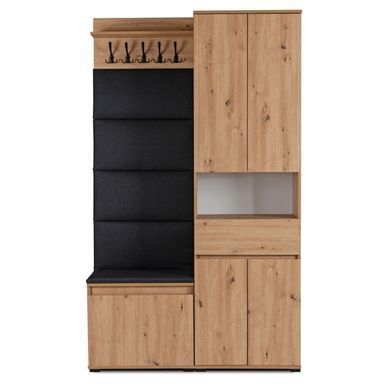 Прихожая MEBEL ELITE MODENA 120 Дуб Артизан/графит фотография