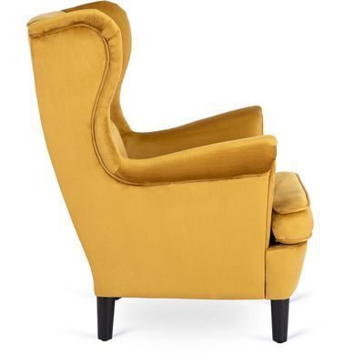 Крісло м'яке оксамитове MEBEL ELITE KLARIS 2 Velvet Гірчичий фотографія