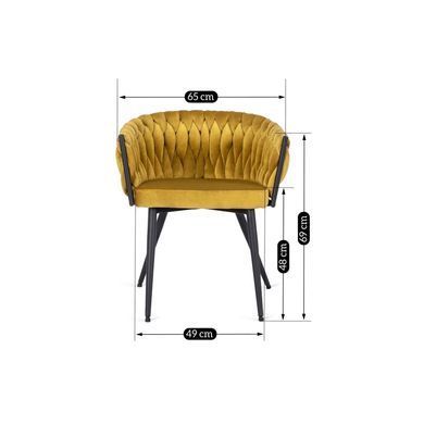 Стул бархатный MEBEL ELITE EMPOLI Velvet Горчица фотография