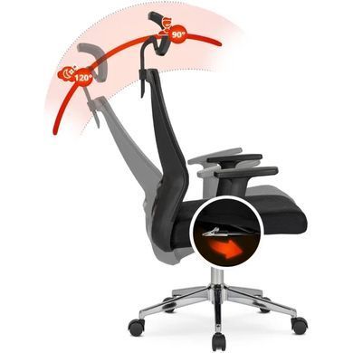 Стул офисный поворотный MEBEL ELITE PATRIC Черный фотография