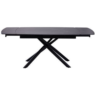 Стол раскладной PALERMO BLACK MARBLE Concepto 140(200)x90 Керамика Матовый Черный фотография