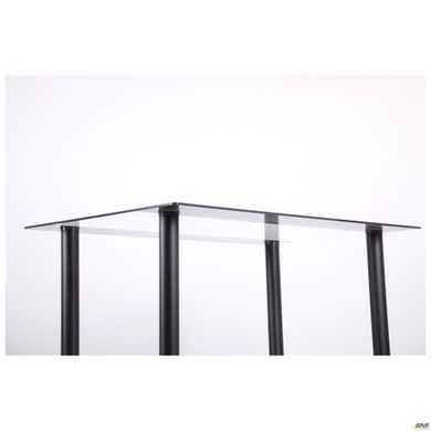 Стіл обідній Аттика AMF 120X80 Прозорий / Атрацит фотографія