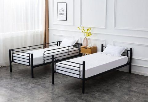 Кровать BUNKY Двухэтажная Halmar 90х200 Черный фотография