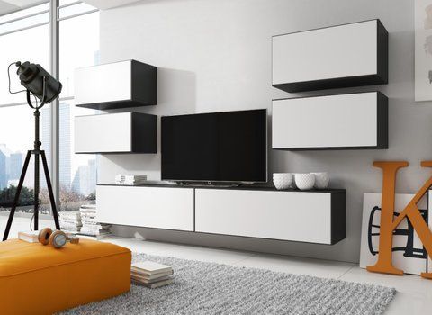 Стінка ROCO 2 Cama Чорний Мат / Білий Мат фотографія