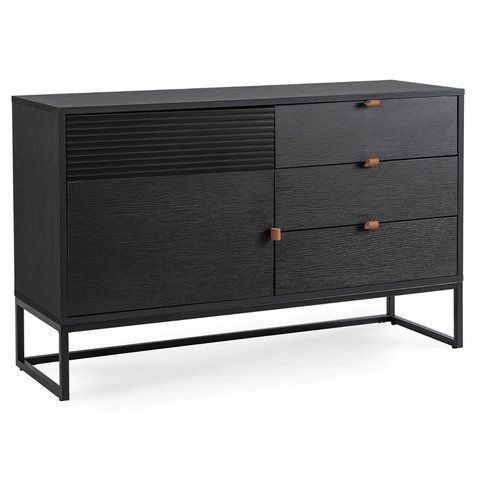 Комод MEBEL ELITE ISEO Чорний фотографія