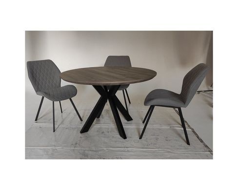 Стол раскладной TML-660 VETRO 120x120 Пепельный Дуб фотография
