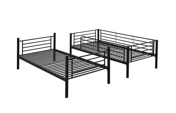 Кровать BUNKY Двухэтажная Halmar 90х200 Черный фотография