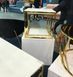 Журнальний столик GLORIA Signal 45х45 Білий Ефект Мармуру Золотий