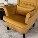 Крісло м'яке оксамитове MEBEL ELITE KLARIS 2 Velvet Гірчичий