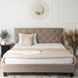 Кровать бархатная MEBEL ELITE QUEEN Velvet 160x200см Беж