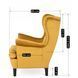 Крісло м'яке оксамитове MEBEL ELITE KLARIS 2 Velvet Гірчичий
