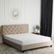 Кровать бархатная MEBEL ELITE QUEEN Velvet 160x200см Беж