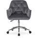 Стілець офісний поворотний оксамитовий MEBEL ELITE MONA Velvet Сірий