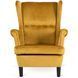 Крісло м'яке оксамитове MEBEL ELITE KLARIS 2 Velvet Гірчичий