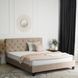 Кровать бархатная MEBEL ELITE QUEEN Velvet 160x200см Беж